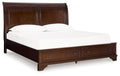 Trellington - King Sleigh Storage Bed - Brown - Stylish Home Furniture