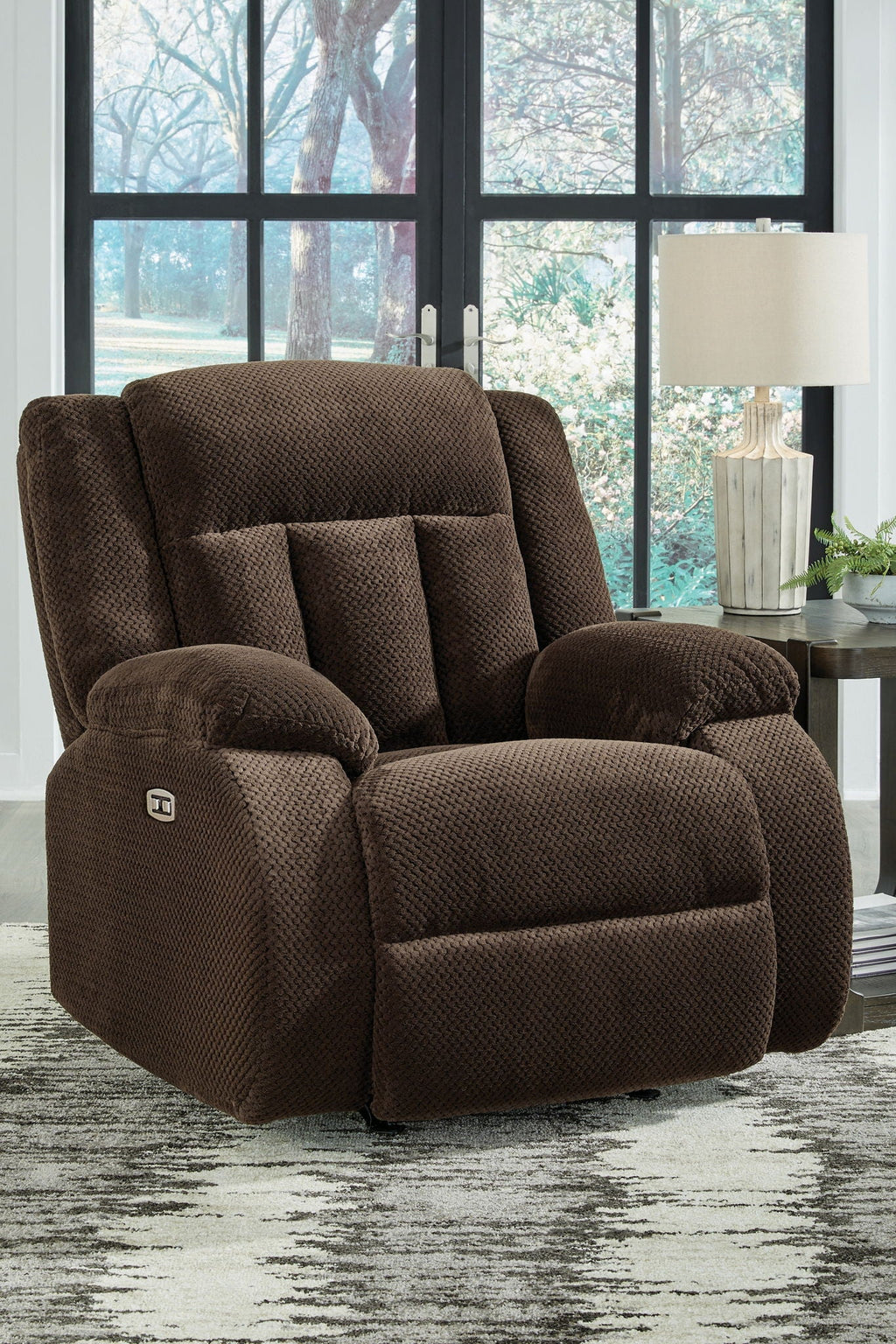 Free Wake - Power Rocker Recliner - Chocolate - Stylish Home Furniture
