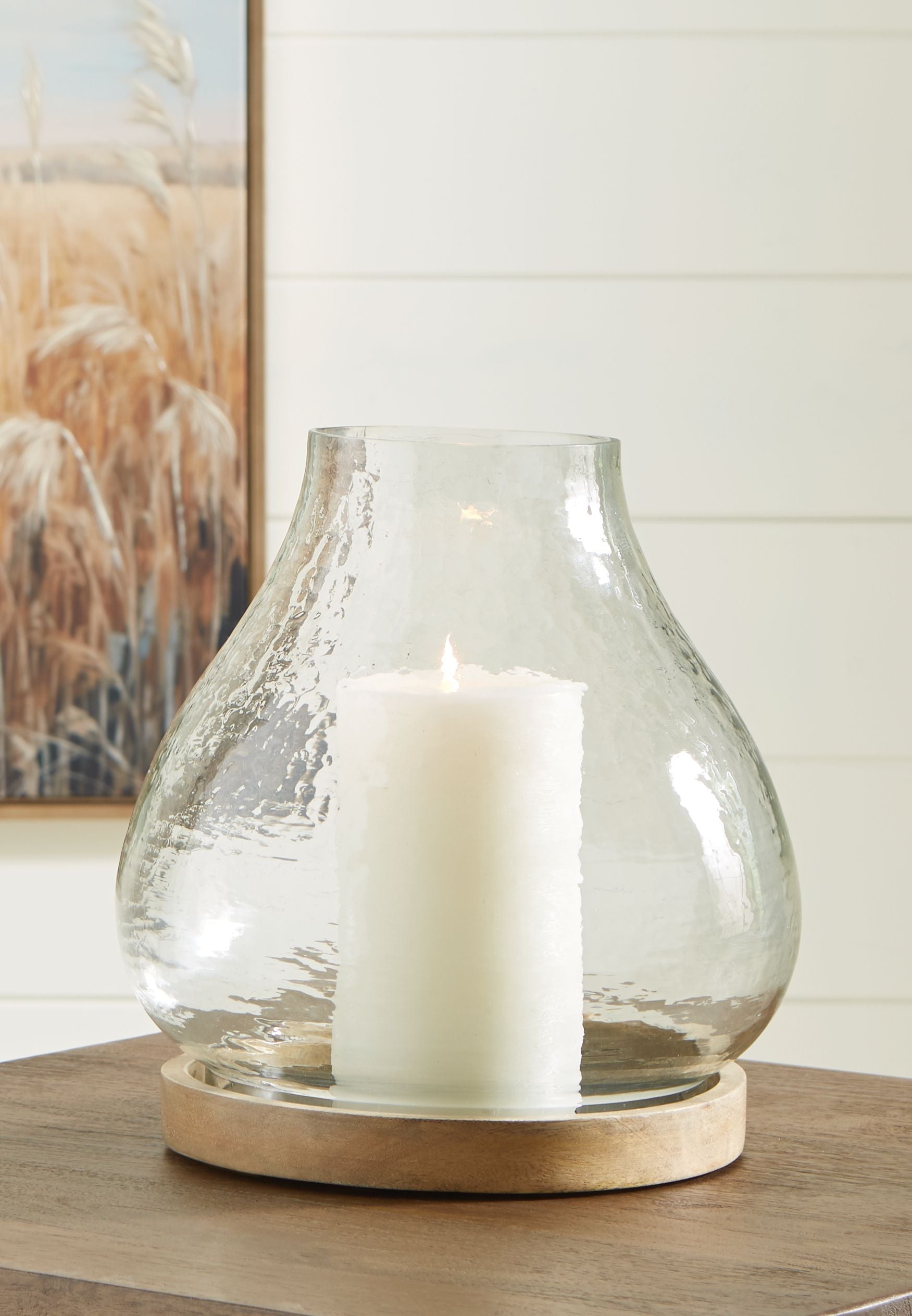 Adalisen - Candle Holder - Clear / Brown - Stylish Home Furniture