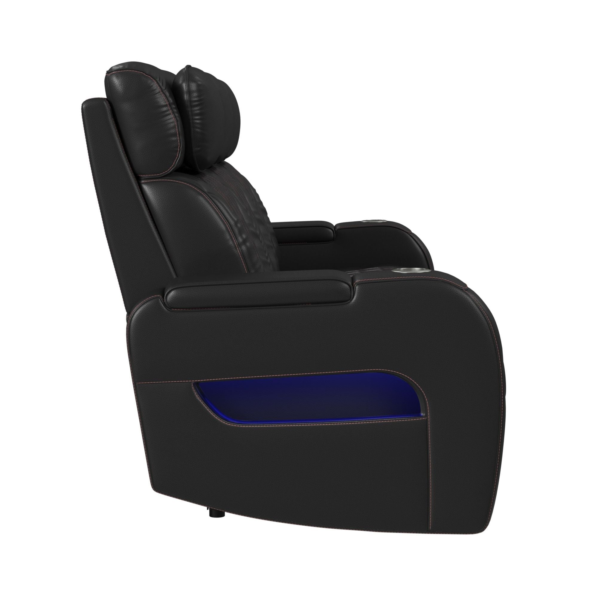 Prime Time - P3 Sofa With I Table, Reading Light, Heat, Massage, LED, And Speaker - Stylish Home Furniture