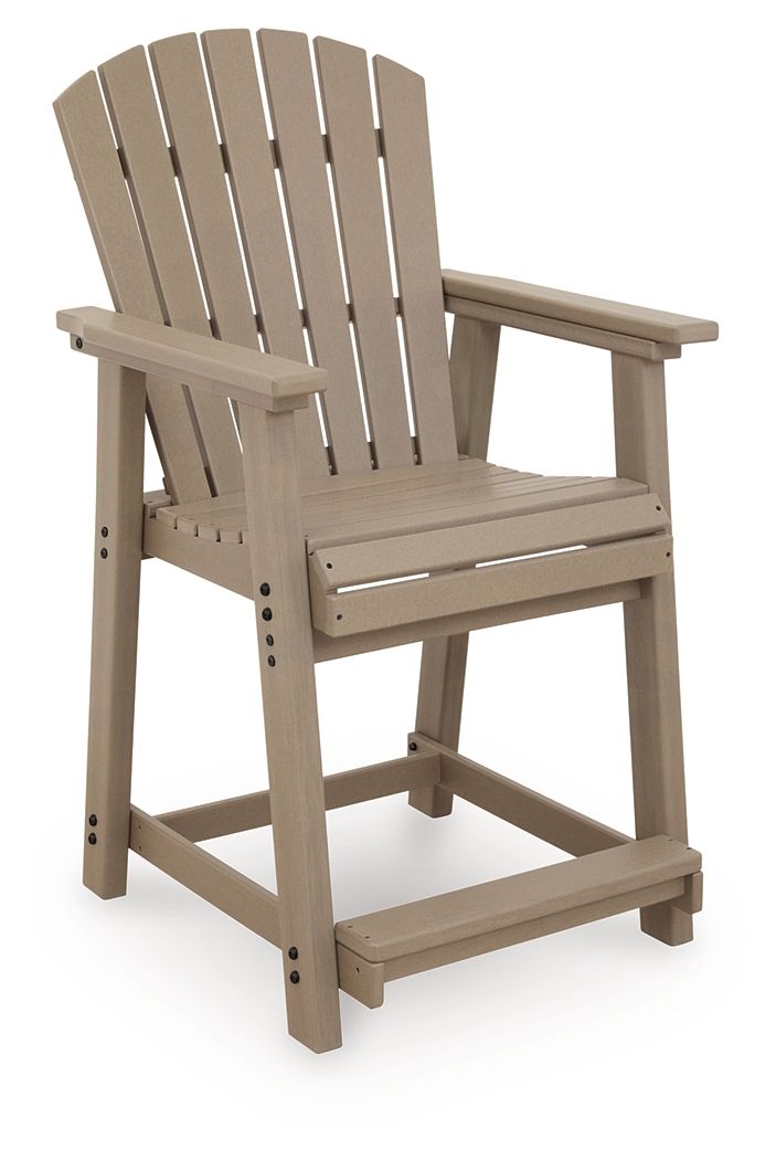 Seacliff Beach - Barstool (Set of 2) - Medium Brown - Stylish Home Furniture