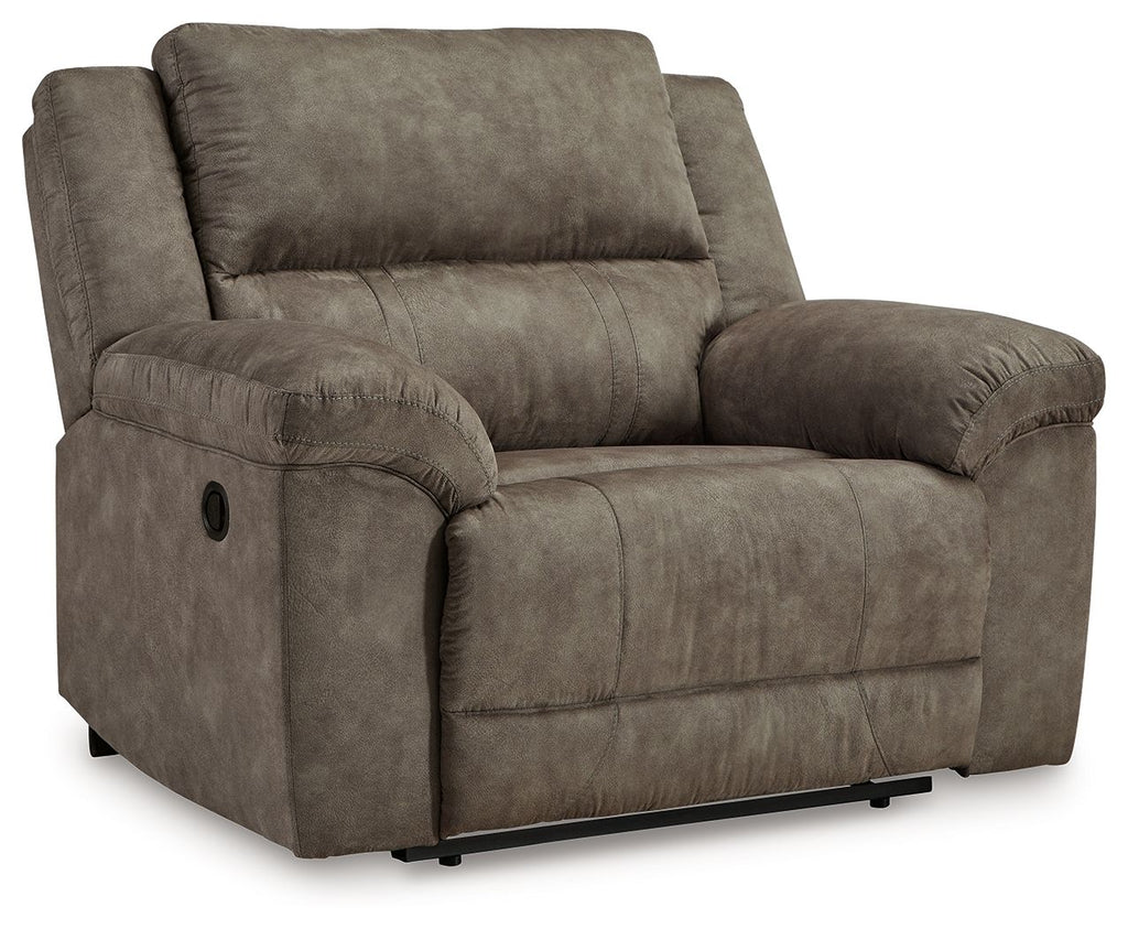 Laresview - Zero Wall Wide Seat Recliner - Fossil - Stylish Home Furniture