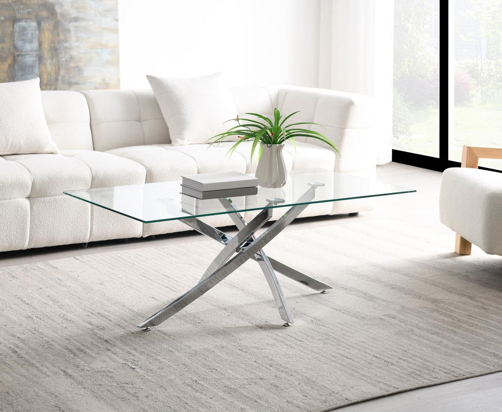 T240 - Chrome Table Set (Set of 3) - Gray - Stylish Home Furniture