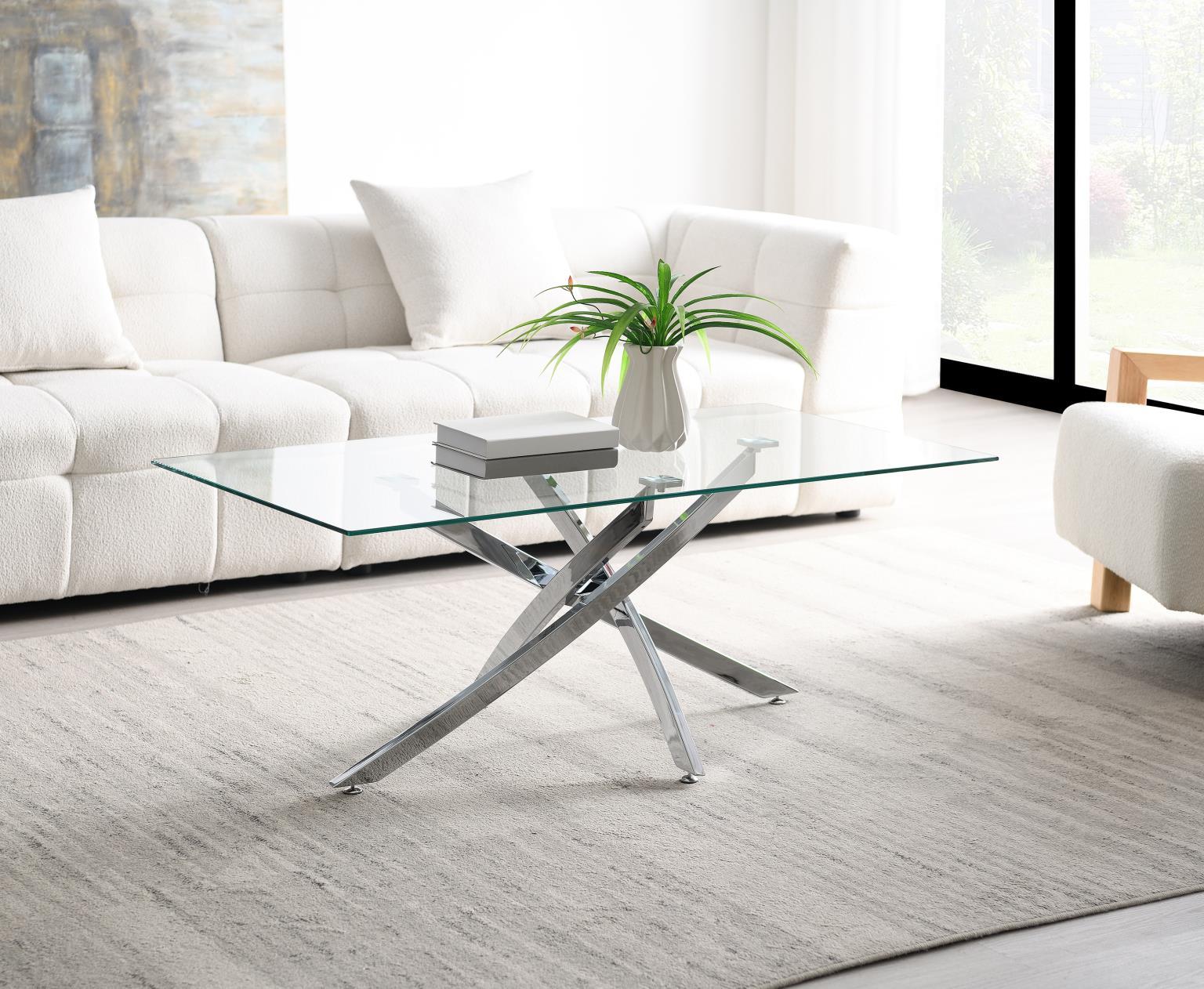 T240 - Chrome Table Set (Set of 3) - Gray - Stylish Home Furniture