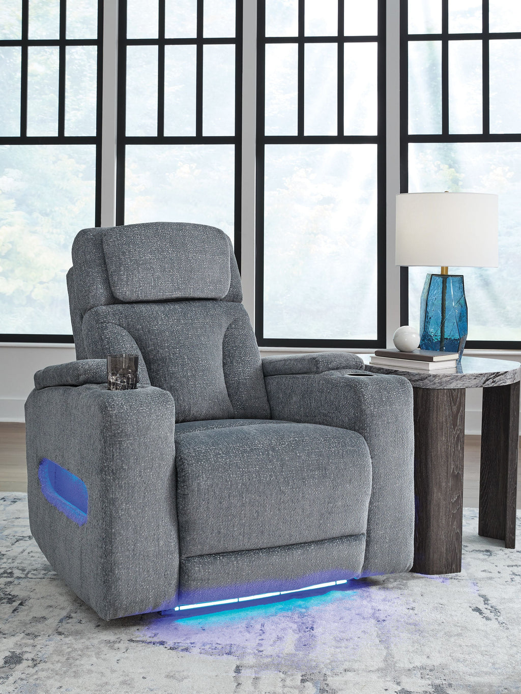 Studio Cave - Power Recliner - Steel - Stylish Home Furniture