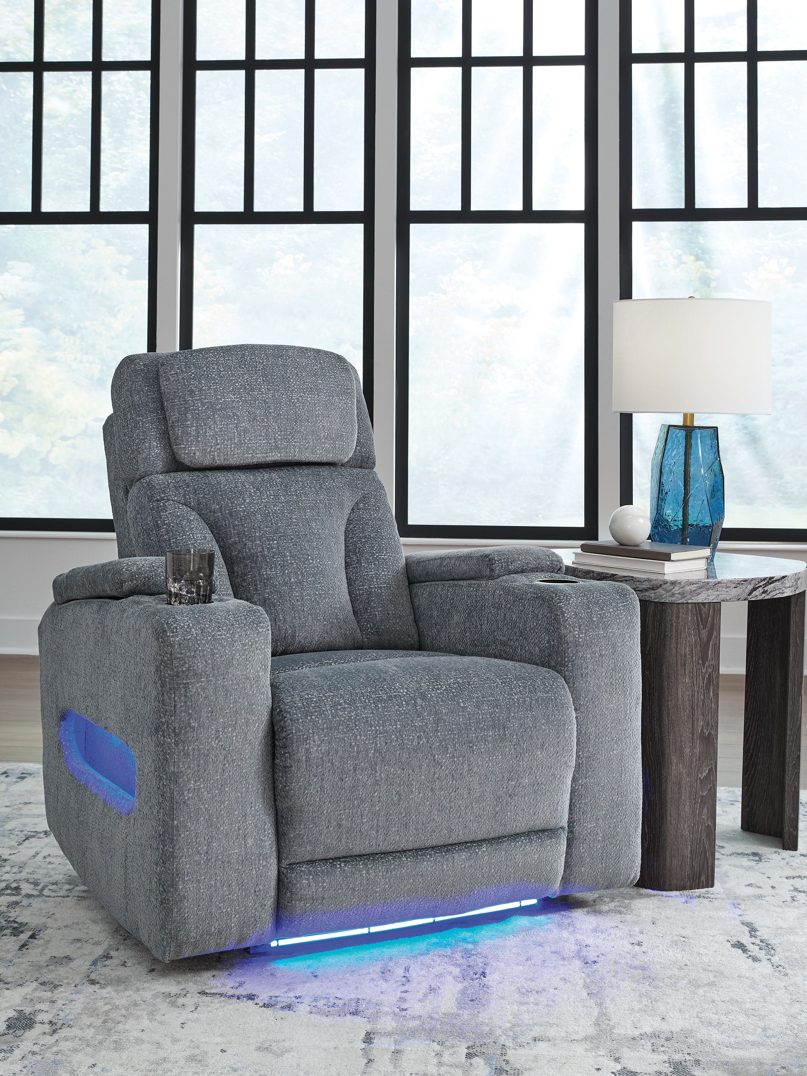 Studio Cave - Power Recliner - Steel - Stylish Home Furniture