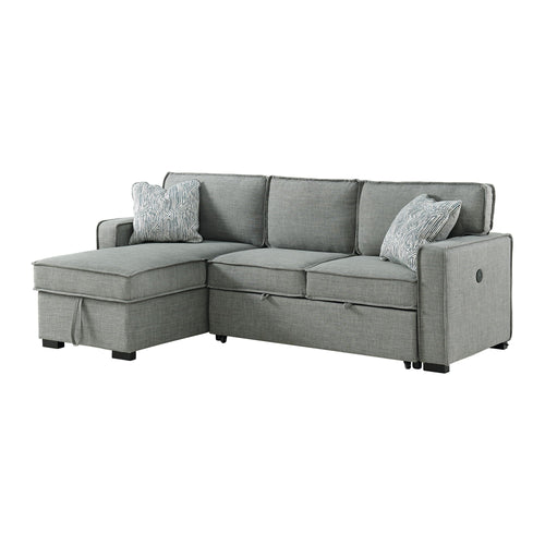 Caracas - Sectional Sleeper Chofa With Pull Bed, Drop Table & USB - Stylish Home Furniture