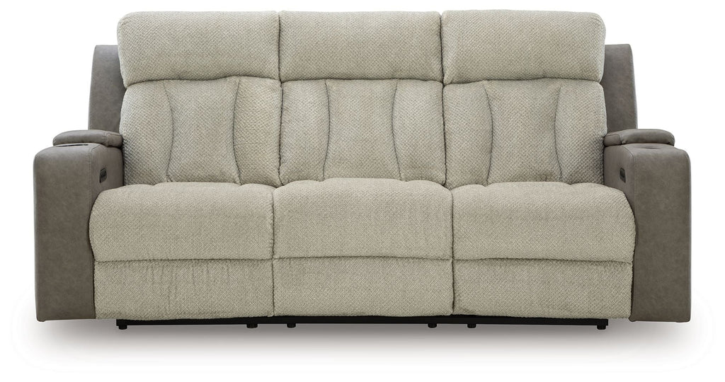 WhipLash - Power Reclining Sofa With Adj Headrest - Sisal - Stylish Home Furniture