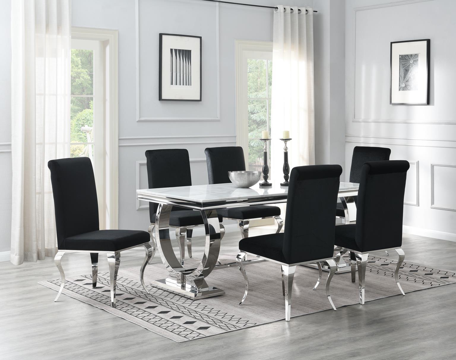 G-082-T-WHITE - Marble Dining Table - White - Stylish Home Furniture