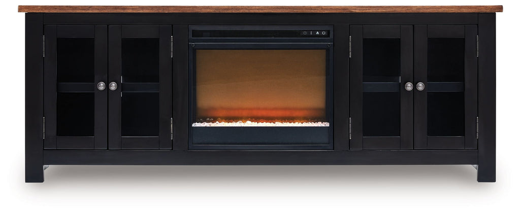 Wildenauer - 76" TV Stand With Electric Fireplace - Stylish Home Furniture