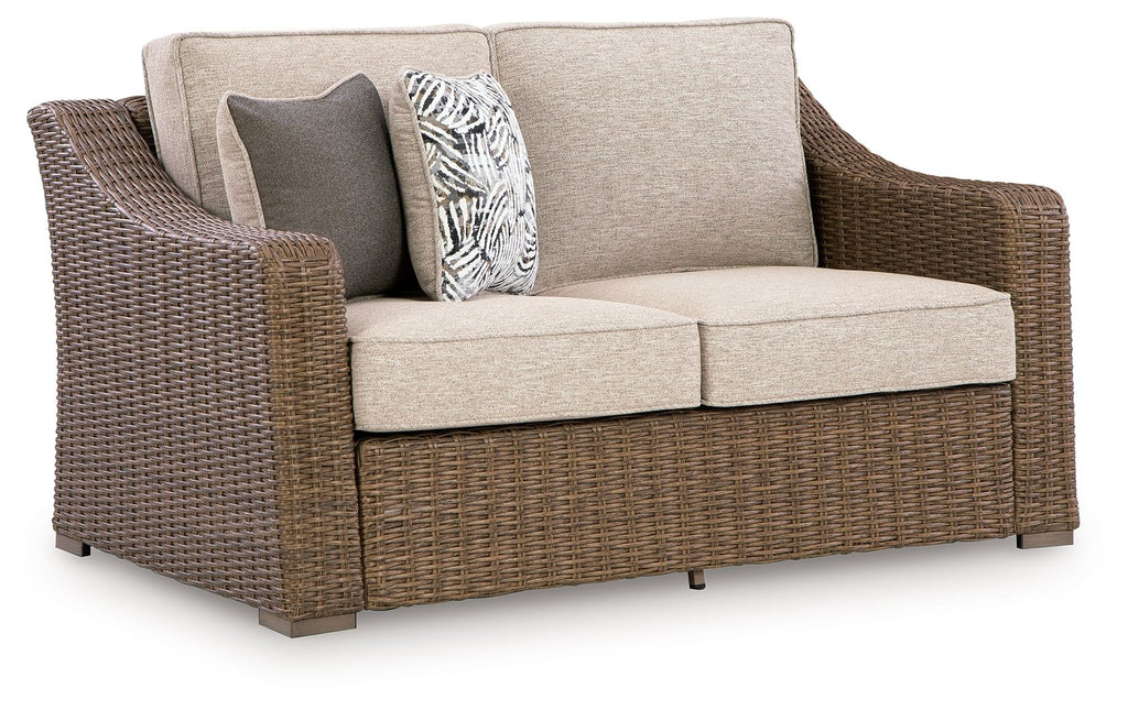 Laguna Heights - Loveseat With Cushion - Beige - Stylish Home Furniture