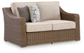 Laguna Heights - Loveseat With Cushion - Beige - Stylish Home Furniture