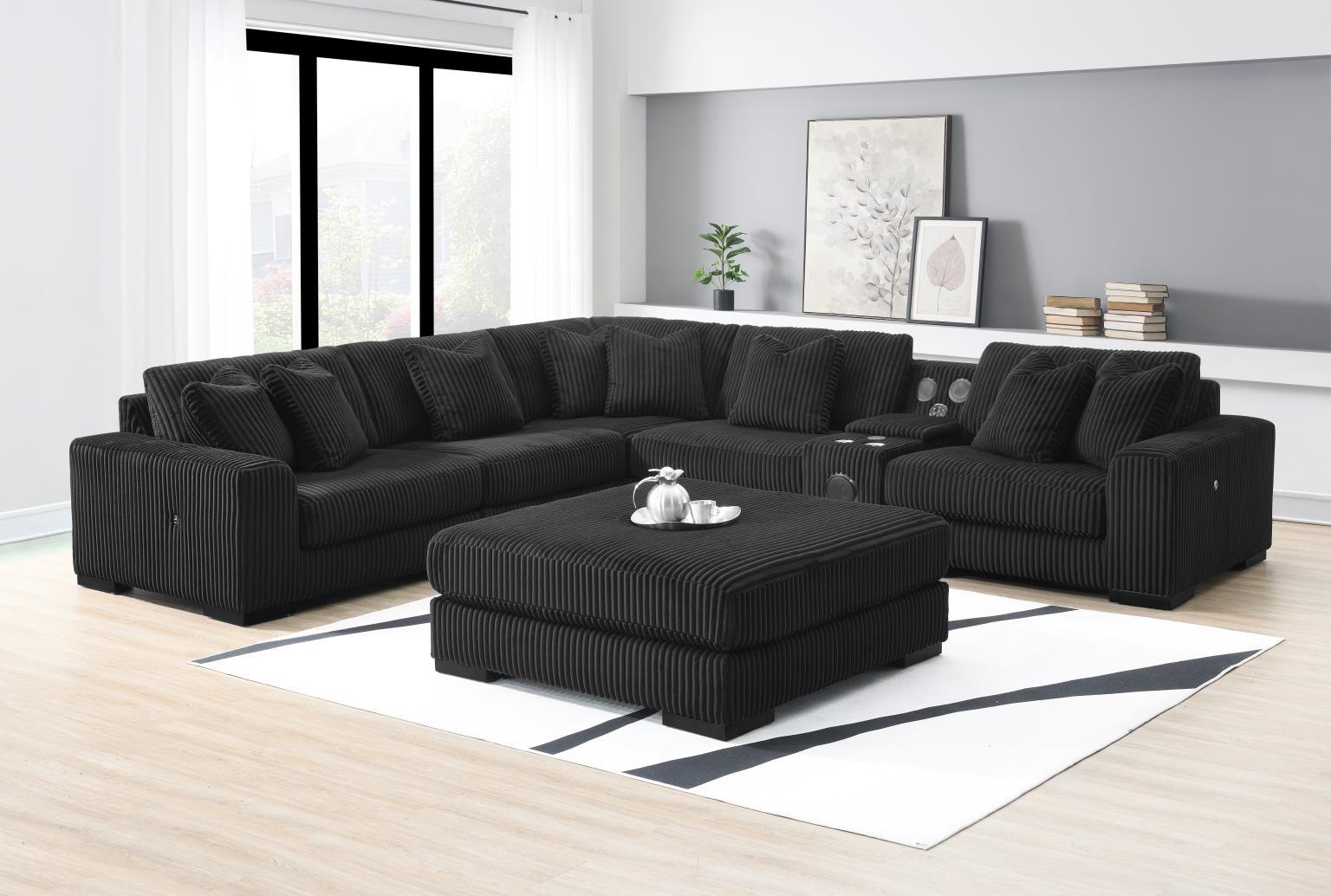 U242 - Ottoman - Black - Stylish Home Furniture
