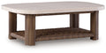 Dolan Creek - Rectangular Cocktail Table - Beige / Brown - Stylish Home Furniture