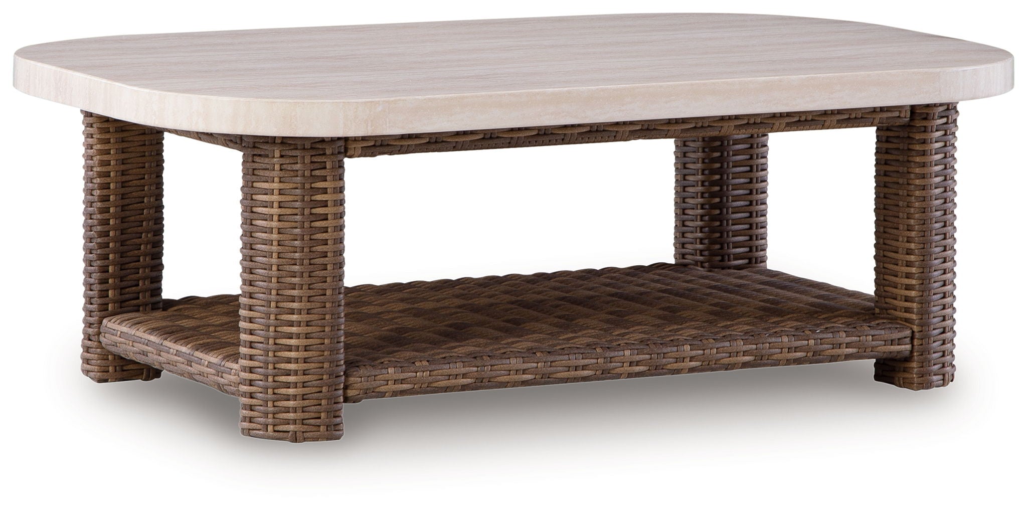 Dolan Creek - Rectangular Cocktail Table - Beige / Brown - Stylish Home Furniture
