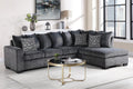 U364 - 2 Piece Sectional - Charcoal - Stylish Home Furniture