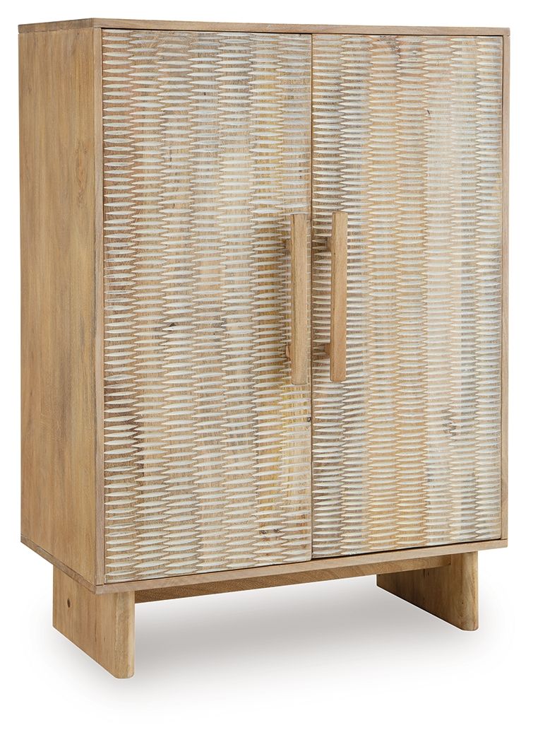Dallinbury - Accent Cabinet - Natural / White Wash - Stylish Home Furniture