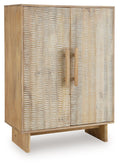 Dallinbury - Accent Cabinet - Natural / White Wash - Stylish Home Furniture