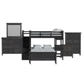 Hampton Kids - Loft With Staircase And Desk With Speaker Bedroom Set - Stylish Home Furniture