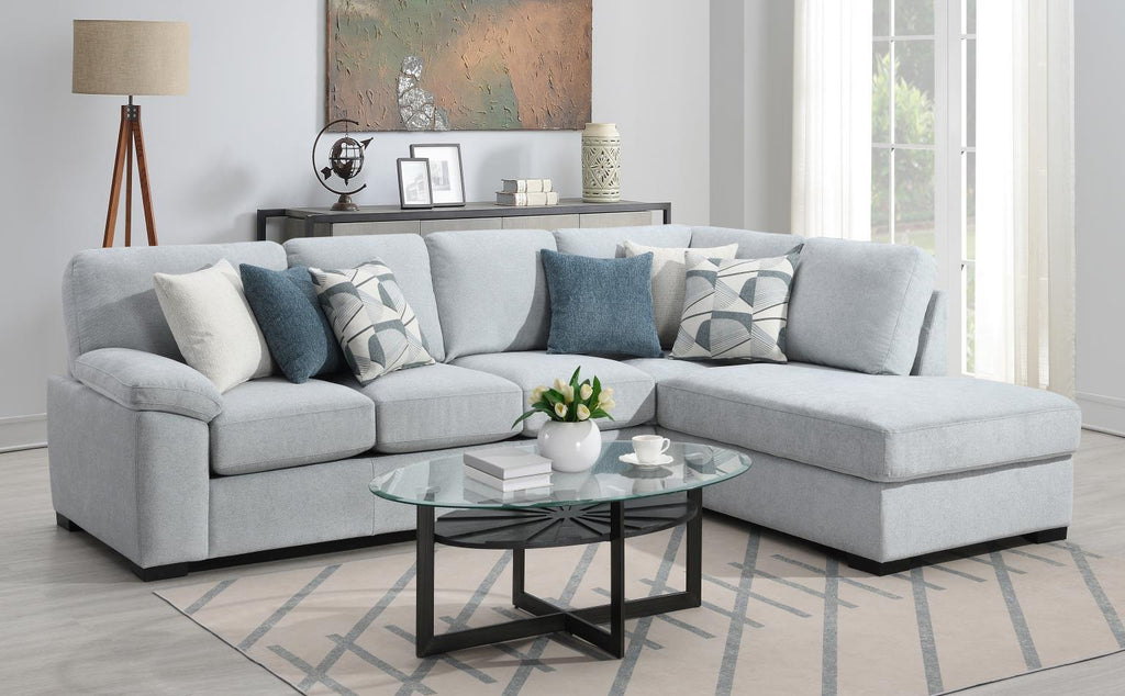 U369 - 2 Piece Sectional - Gray - Stylish Home Furniture