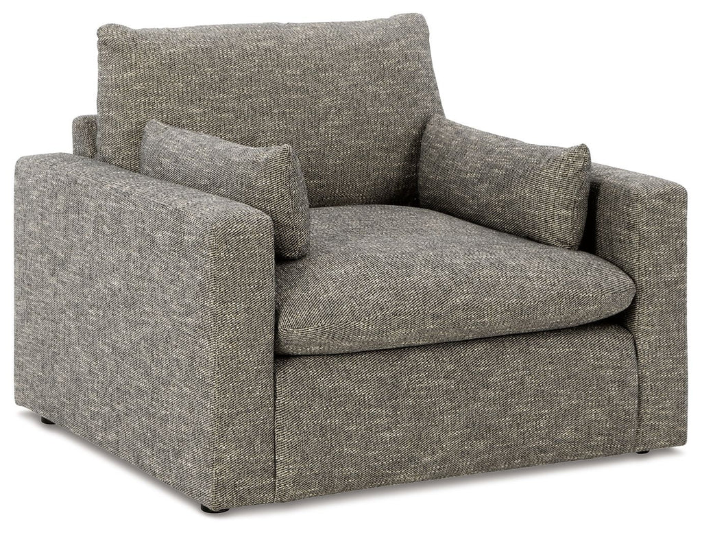 Dramatic - Chair and a Half - Granite - Stylish Home Furniture