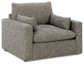 Dramatic - Chair and a Half - Granite - Stylish Home Furniture