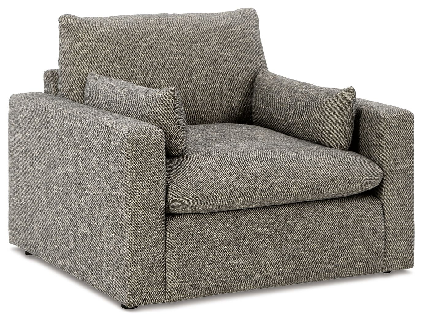 Dramatic - Chair and a Half - Granite - Stylish Home Furniture
