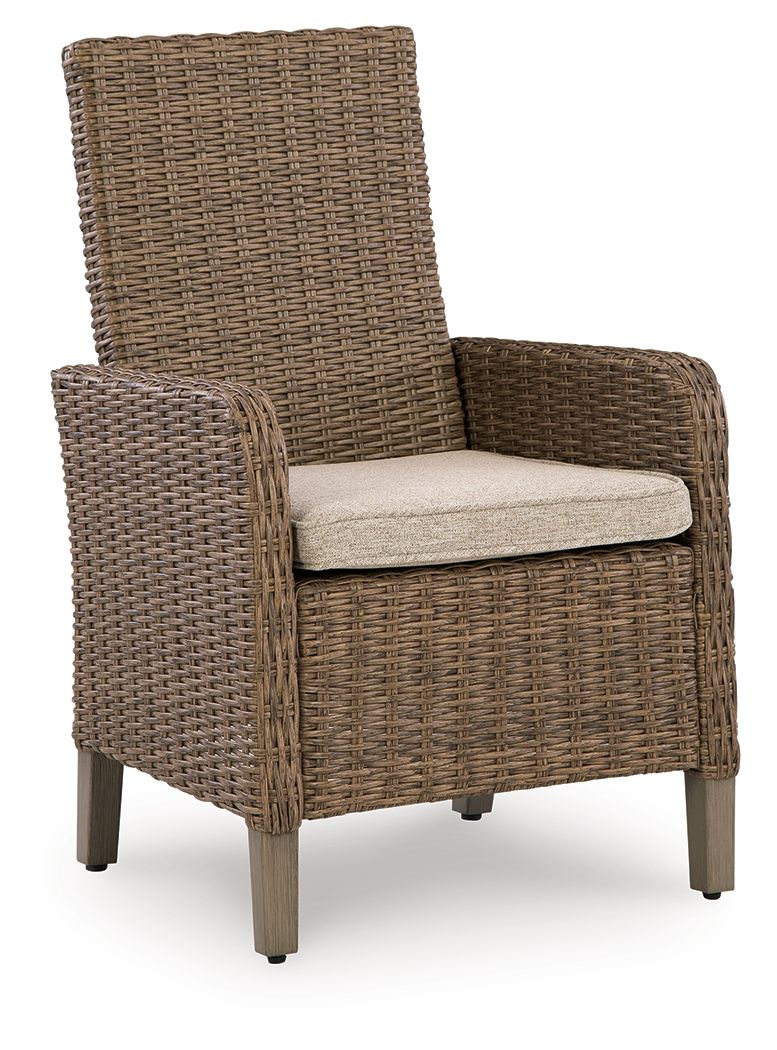 Laguna Heights - Arm Chair With Cushion (Set of 2) - Beige - Stylish Home Furniture