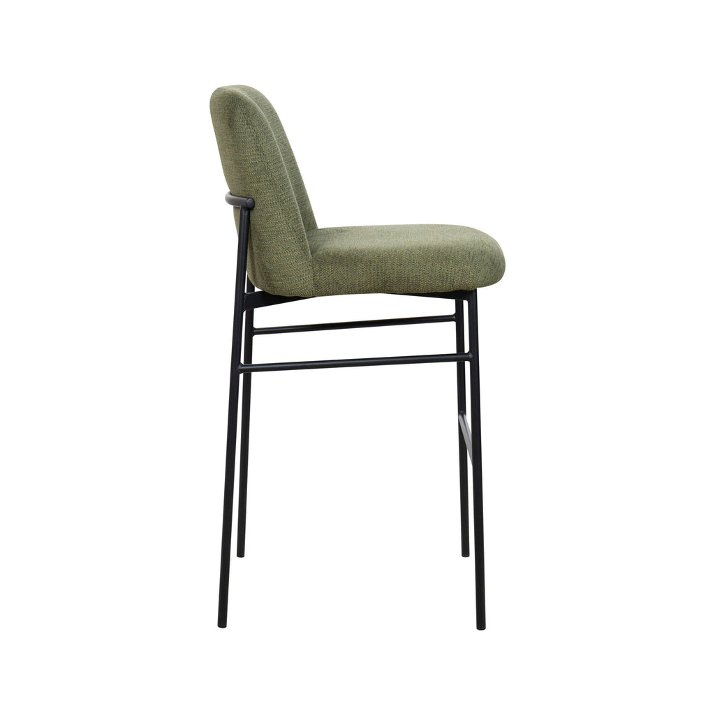 Erik - Bar Chair With Black Metal Frame (Set of 2) - Stylish Home Furniture