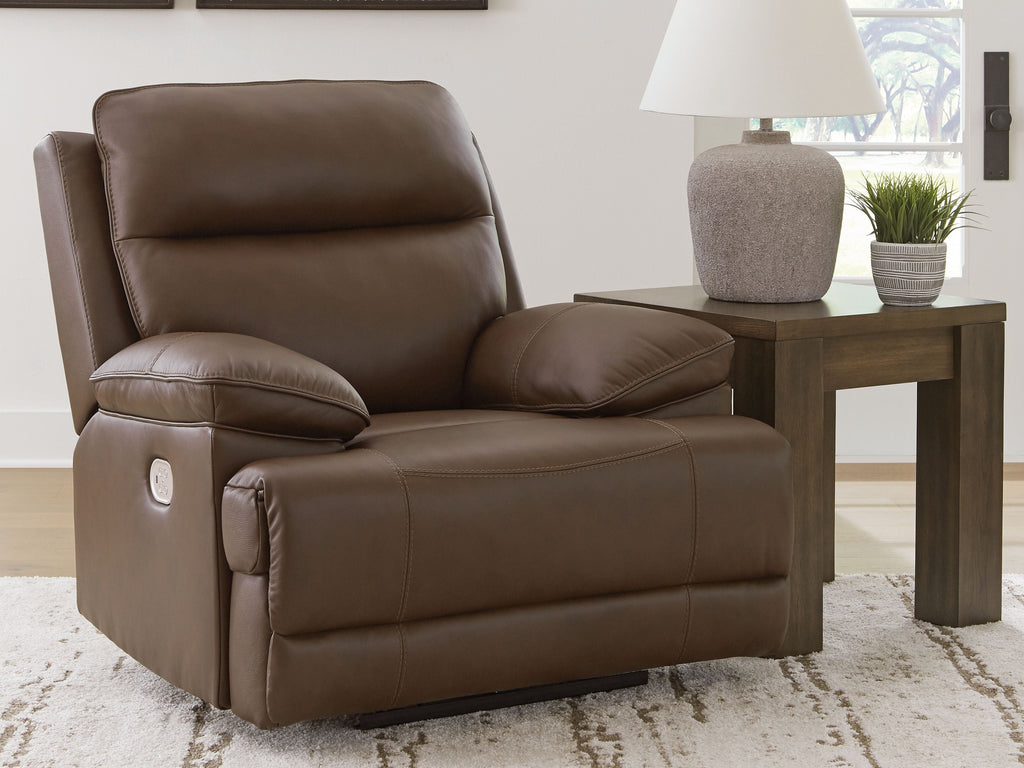 Vonryan - Power Recliner / Adj Headrest - Tobacco - Stylish Home Furniture