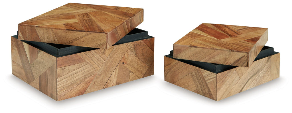Antford - Box Set (Set of 2) - Brown - Stylish Home Furniture