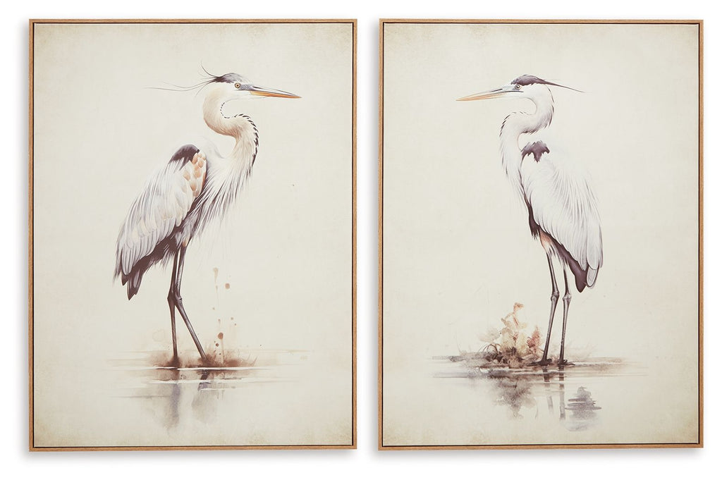 Aubinell - Wall Art Set (Set of 2) - Beige - Stylish Home Furniture