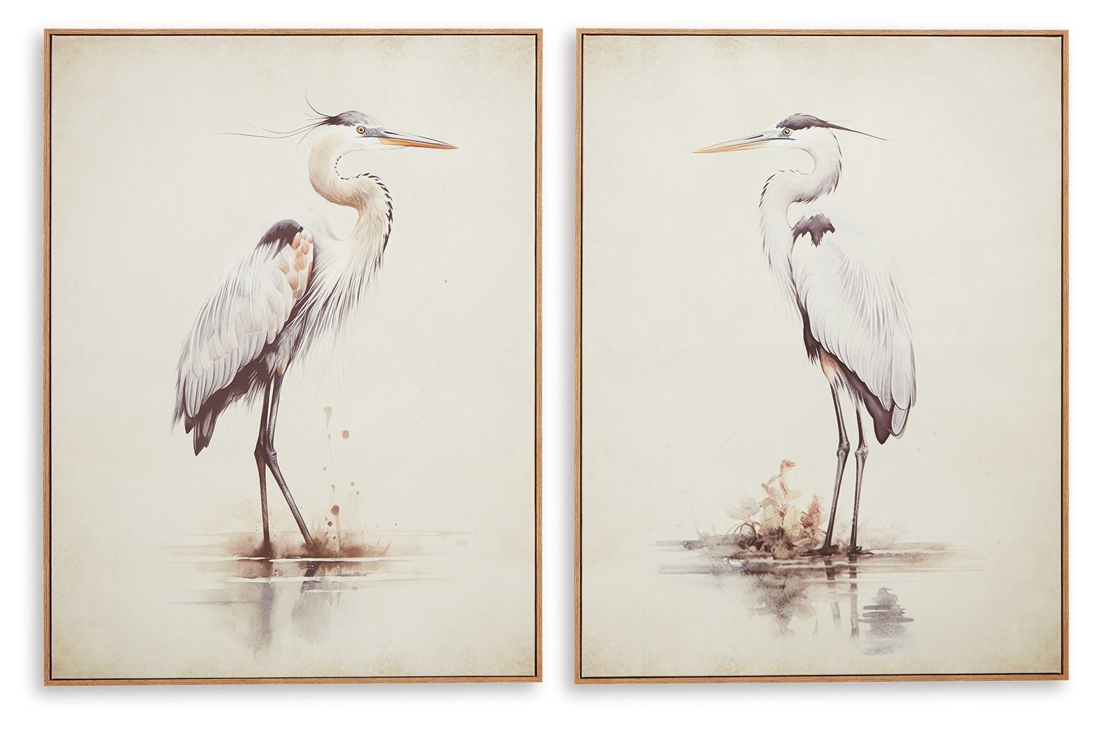 Aubinell - Wall Art Set (Set of 2) - Beige - Stylish Home Furniture
