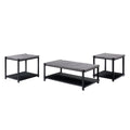 Linea - 3 Piece Occasional Set (1 Coffee & 2 End Tables) - Dark Gray - Stylish Home Furniture