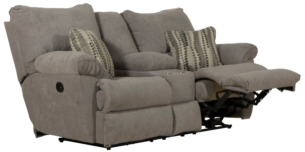 Sadler - Lay Flat Reclining Console Loveseat - Stylish Home Furniture