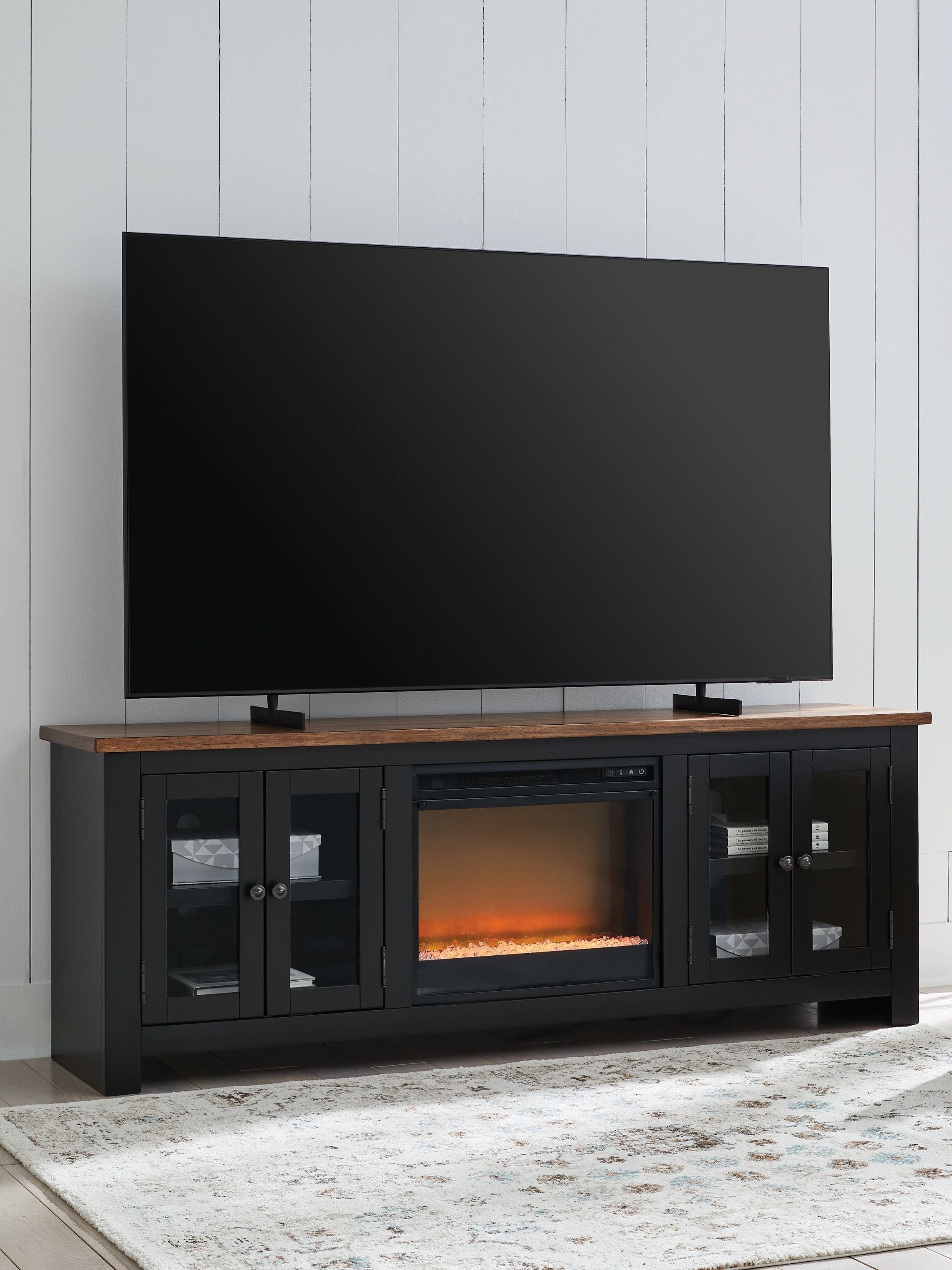 Wildenauer - 76" TV Stand With Electric Fireplace - Stylish Home Furniture