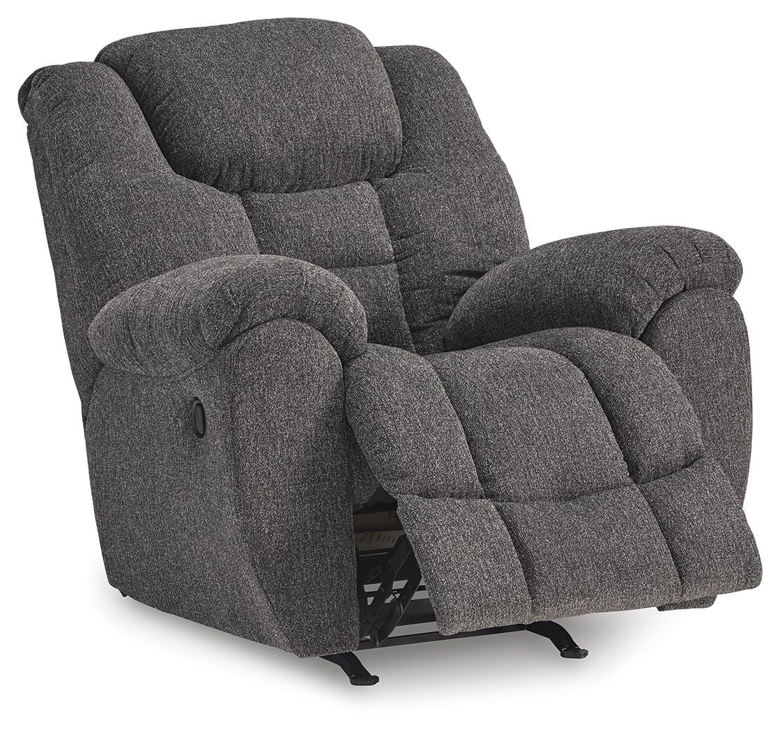 Foreside - Rocker Recliner - Charcoal - Stylish Home Furniture