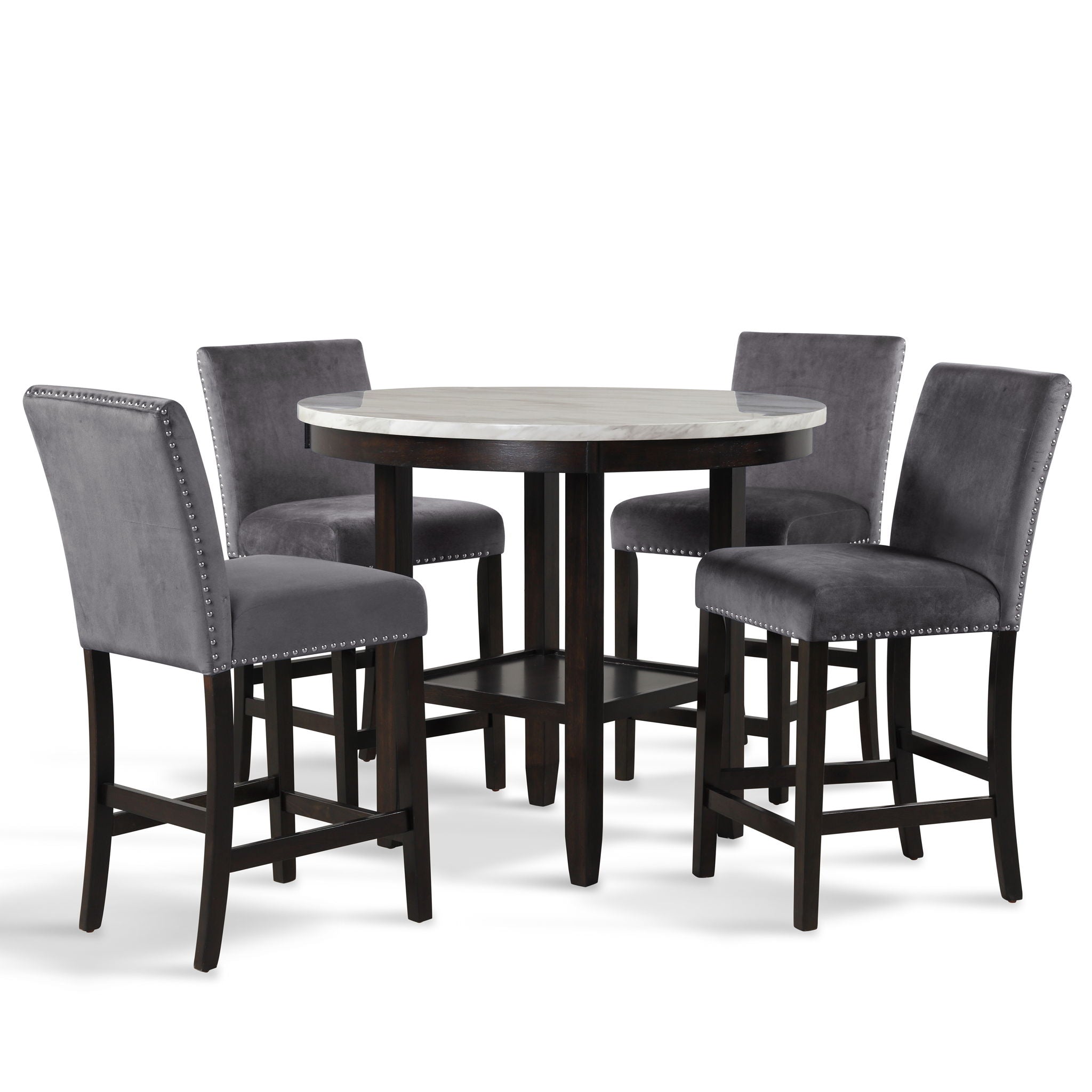 Celeste - Round Counter Table Set - Stylish Home Furniture