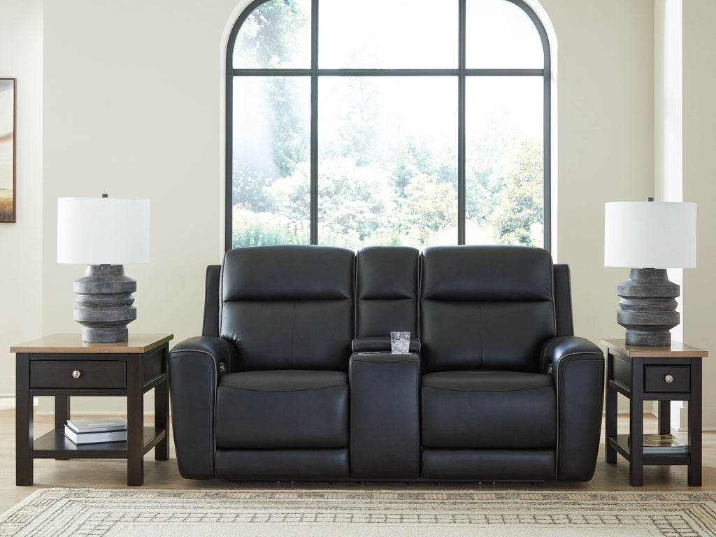 5Z-Comfort - Relaxation - Power Reclining Loveseat with Console / Adj Headrest - Stylish Home Furniture
