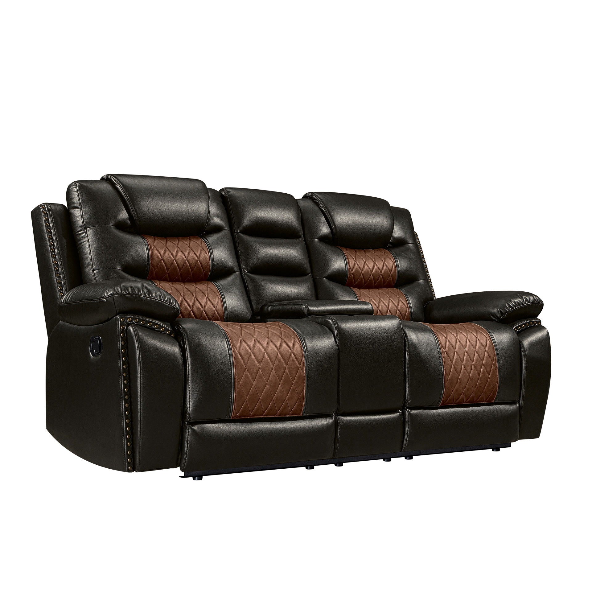 Nikko - Console Loveseat With Dual Recliners - Stylish Home Furniture