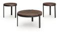 Horizon Hills - Occasional Table Set (Set of 3) - Brown / Black - Stylish Home Furniture