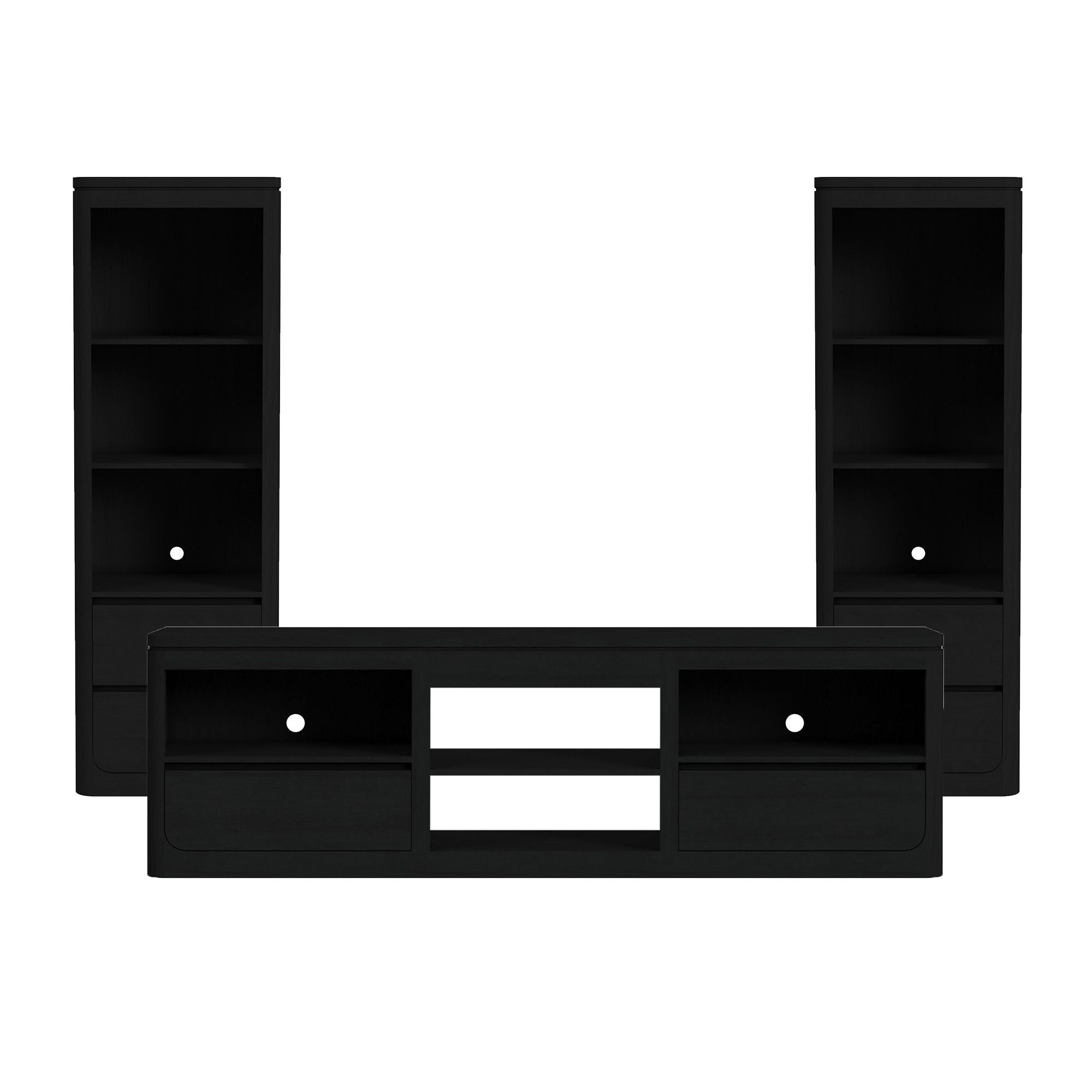 Rosalie - 3 Piece Entertainment Unit With 82" TV Console