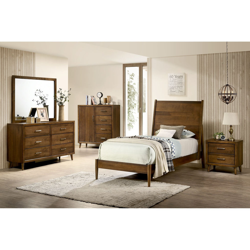 Malibu - 4-Drawer Chest - Walnut - Stylish Home Furniture