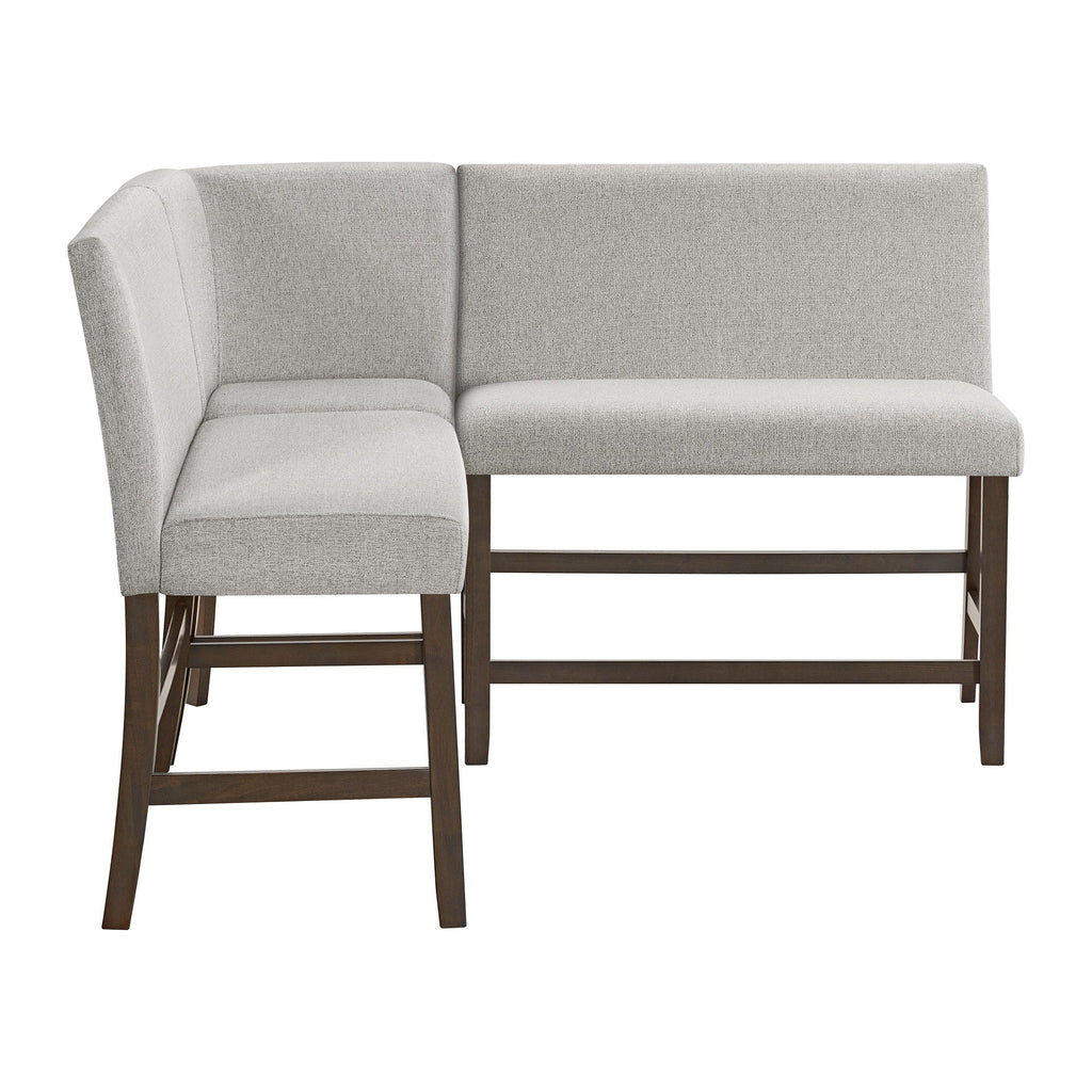 Seneca - Counter 3 Piece Corner Bench - Brown / Gray - Stylish Home Furniture