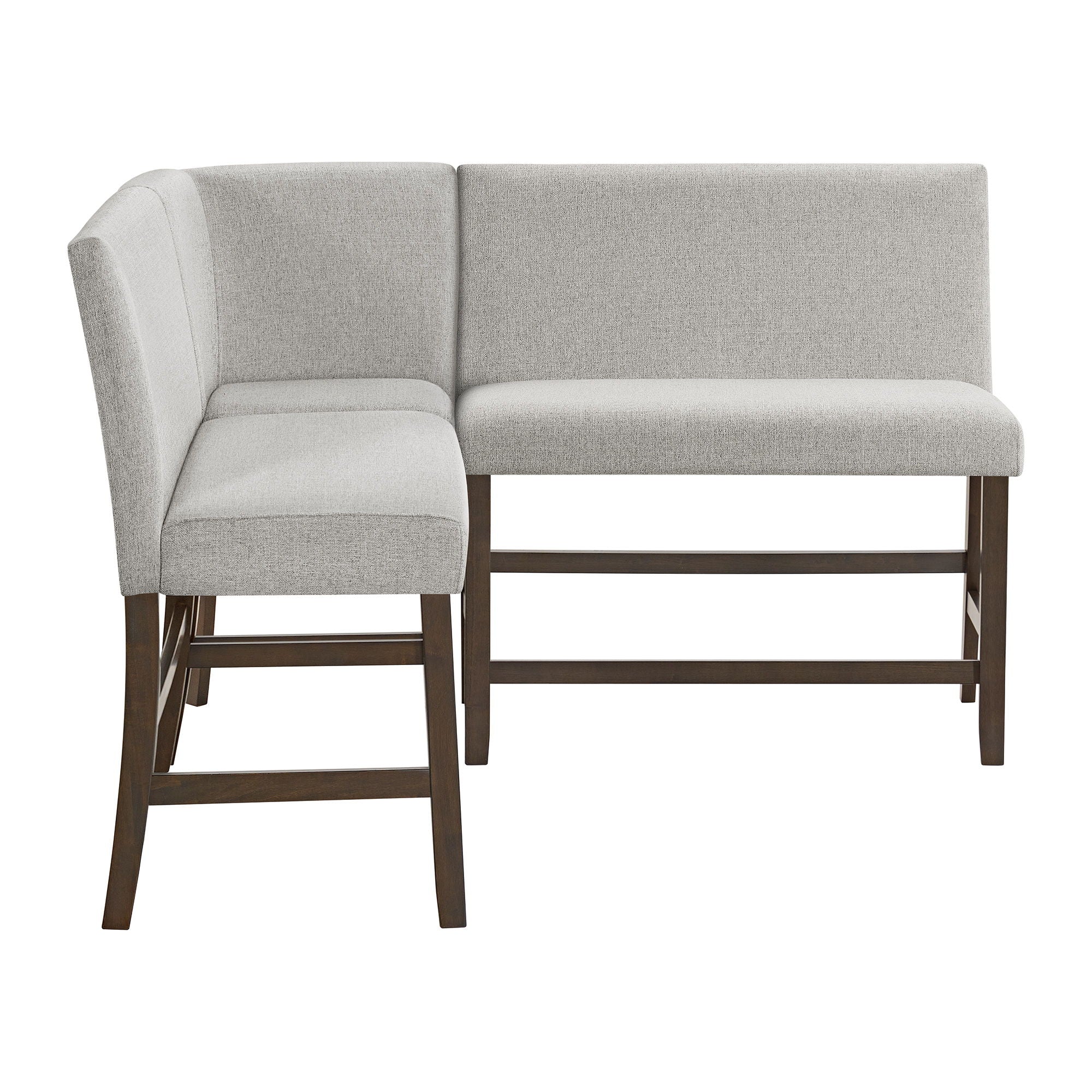Seneca - Counter 3 Piece Corner Bench - Brown / Gray - Stylish Home Furniture