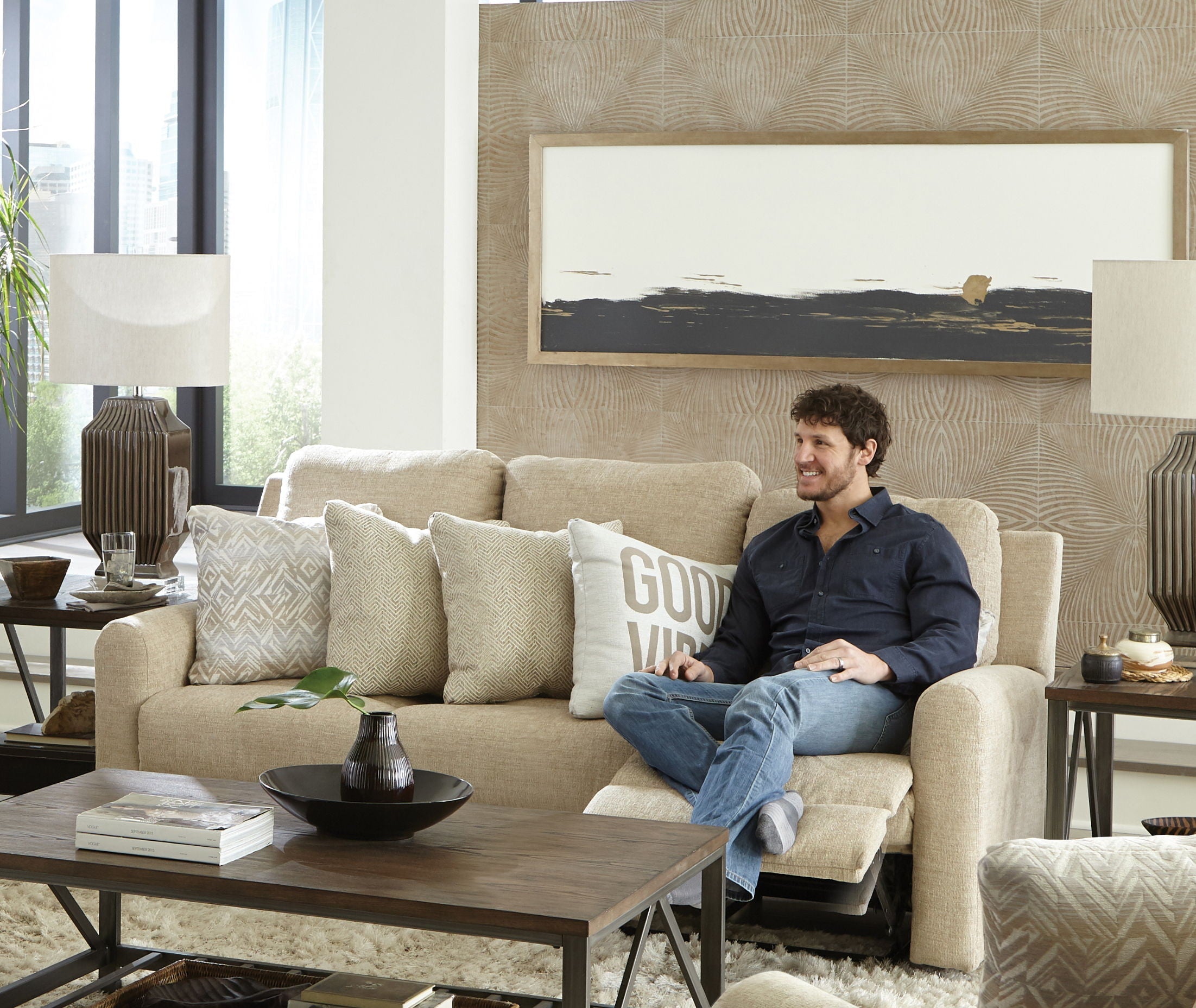 Calvin - Reclining Sofa - Stylish Home Furniture