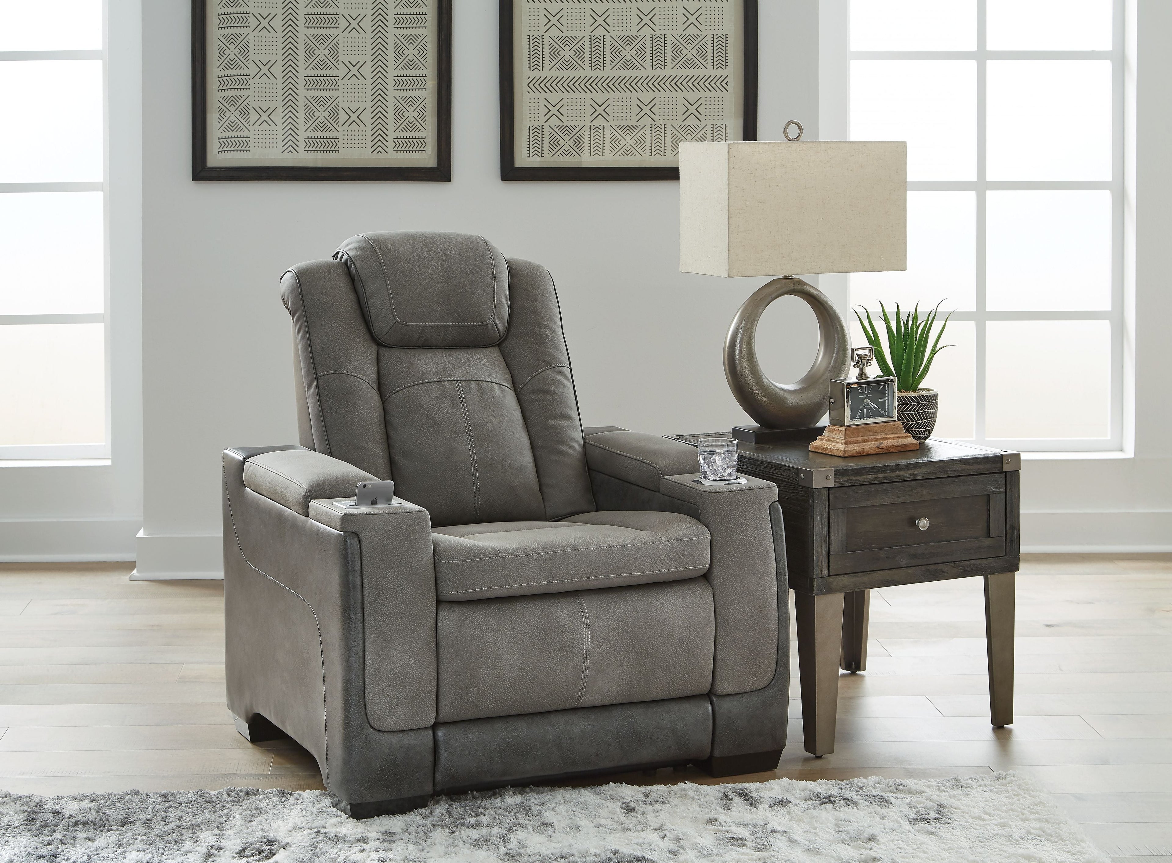 Next-Gen Durapella - Pwr Recliner/Adj Headrest - Stylish Home Furniture