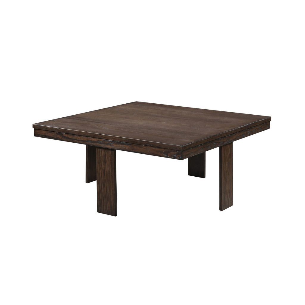 Paxton - 5 Piece Living Room Set (Storage Coffee Table With 4 Tuck-In Ottomans) - Dark Brown - Stylish Home Furniture
