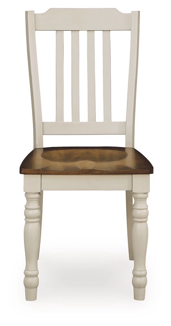 Wirloni - Dining Room Side Chair (Set of 2) - Antique White / Brown - Stylish Home Furniture