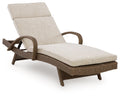 Laguna Heights - Chaise Lounge With Cushion - Beige - Stylish Home Furniture